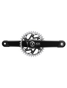  SRAM Crankset XXSL Eagle Q174 55mm Chainline Dub Black 34T T-Type (BB Not Included), Black
