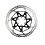SRAM Rotor Centerline 2 Piece Black (includes Ti SRAM Rotor bolts) Rounded