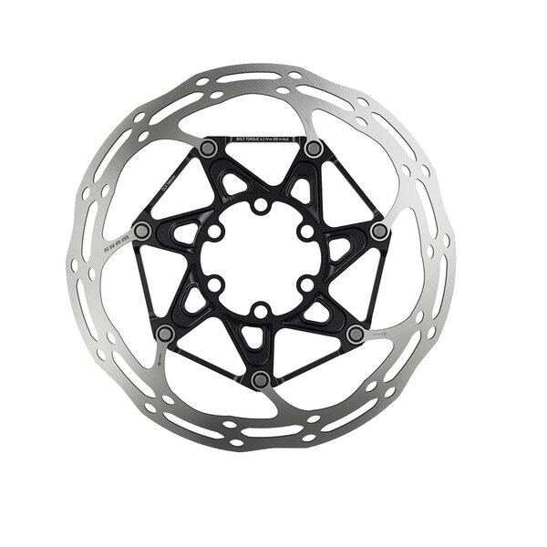 SRAM Rotor Centerline 2 Piece Black (includes Ti SRAM Rotor bolts) Rounded