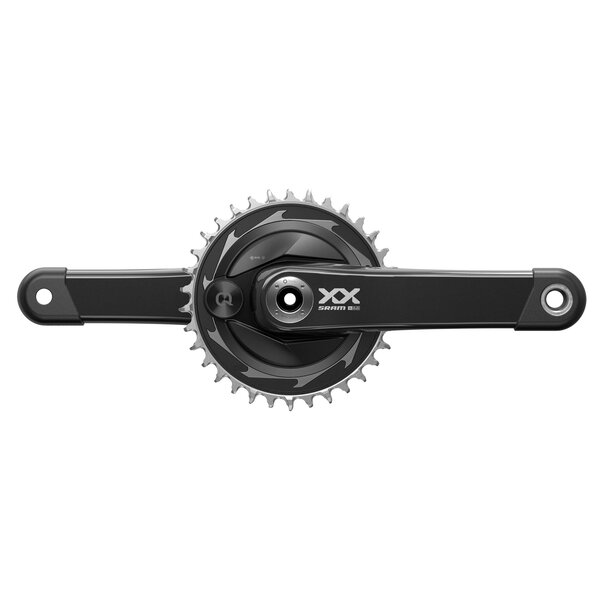 SRAM Crankset Powermeter XXSL Eagle Spider Q174 55mm Chainline Dub Black 34T T-Type (BB Not Included), Black