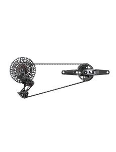  SRAM X0 T-Type Eagle Transmission AXS Groupset (Rd W/Battery/Charger/Cord, Ec Pod Ult, Fc X0 Q174 55mm Chainline DUB MTB Wide DM 32T CR W/2 Guards, Cn 126L, Cs Xs-1295 10-52T) V2