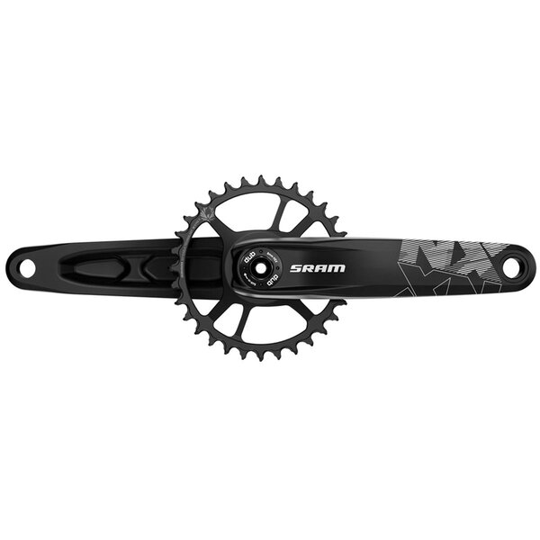 SRAM Crank NX Eagle DUB 12s w Direct Mount 32t X-SYNC 2 Steel Chainring Black (DUB Cups/Bearings Not Included), Black