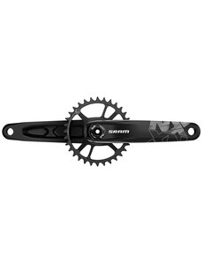  SRAM Crank NX Eagle Boost 148 DUB 12s w Direct Mount 32t X-SYNC 2 Steel Chainring Black (DUB Cups/Bearings Not Included), Black