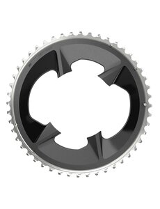  SRAM Rival AXS Chain Ring Road 107BBD 2X12 Black With Cover Plate, Black