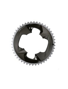  SRAM Chain Ring Road 107Bcd 2X12 Force With Cover Plate, Polar Grey