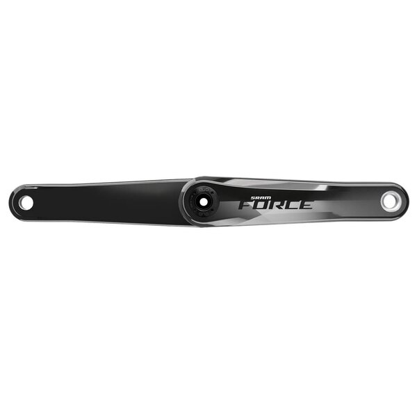 SRAM Crank Arm Assembly Force D1 DUB – Gloss Finish (Bb/Spider/Chainrings Not Included), Gloss Black