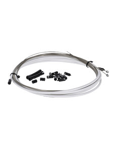  SRAM SlickWire Road and MTB Shift Cable Kit 4mm (2x 2300mm 1.1mm coated cables, 4mm nylon braided housing, ferrules, end caps, frame protectors)
