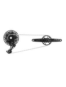  SRAM NX Eagle DUB Groupset (Rear Der, Trigger Shifter w Clamp, Crankset DUB 12s w DM 32t X-SYNC Chainring, Chain 126 links 12s,Cassette XG-1230 11-50t, Chaingap Gauge), Black