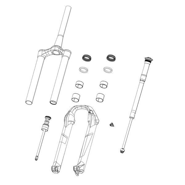 Rockshox Fork CSU - Debonair - 27B 38 Off-Set Taper (No Gradients) Zeb A1