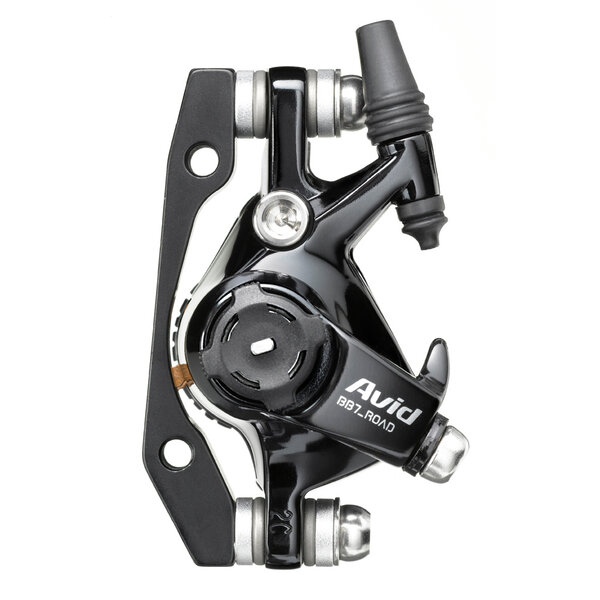 Avid BB7 - Road - S - Black Ano - 160mm HS1 Rotor (Front or Rear-Includes IS Brackets Stainless CPS & Rotor Bolts): BLACK 160MM