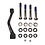 Avid Post Spacer Set - 20 S (Front 180/Rear 160) Inc. Stainless Caliper Mounting Bolts (CPS & Standard):