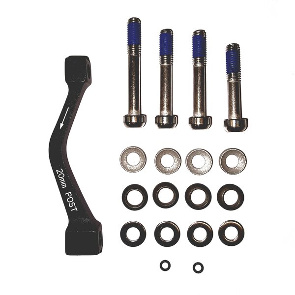 Avid Post Spacer Set - 20 S (Front 180/Rear 160) Inc. Stainless Caliper Mounting Bolts (CPS & Standard):