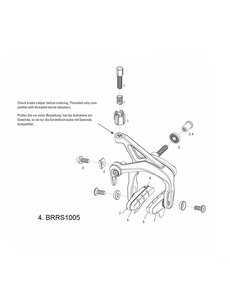  Sram Spare - Rim Brake Center Nut Set Rival/Force (12 16 20, 30mm):