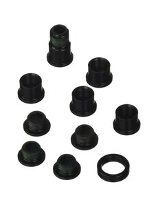  Sram Spare - Crank Chainring Bolt Kit Red Hidden Bolt 5/Arm Aluminium Black: