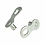 SRAM Powerlock Silver Chain Connector 1-Speed, For PC1 (4 Pcs): SILVER