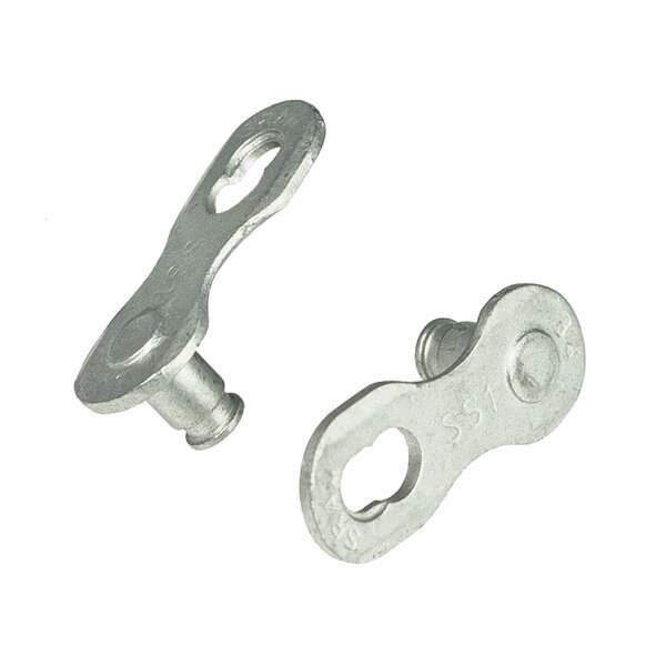 SRAM Powerlock Silver Chain Connector 1-Speed, For PC1 (4 Pcs): SILVER
