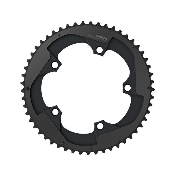 SRAM Chain Ring Road Red B2 X-Glide 53T Yaw 11 Speed S3 130 Alum5mm Black Black 2-Pin (53-39): BLACK 11SPD 53T
