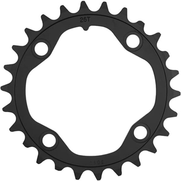 Sram Spare - Chain Ring MTB 26T 80 S1 AL3 Blast Black 2X10: BLACK 26T