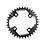 SRAM Chain Ring X-Sync 40T 11 Speed Apex1 Asymetric 110BCD Alumblack BB30 Or GXP:  11SPD 40T