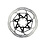 Rotor Centerline 2 Piece 160mm Black (includes Ti rotor bolts): BLACK 160MM