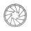 SRAM Rotor Centerline 203mm (Includes Steel Rotor Bolts) - 6 bolt:  203MM
