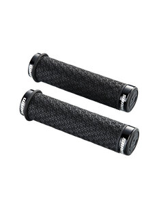  SRAM DH Silicone Locking Grips Black with Double Clamps & End Plugs:
