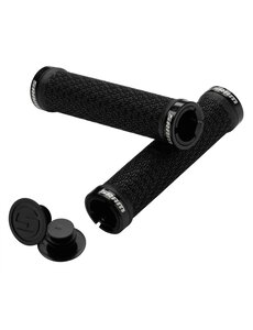  SRAM Locking Grips w/ 2 Clamps & End Plugs Black: