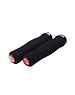  SRAM Locking Grips Contour Foam 129mm Black with Single Black Clamp and End Plugs: