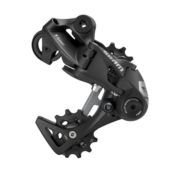 SRAM Rear Derailleur GXDH 7-Speed Medium Cage A3: BLACK 7 SPEED