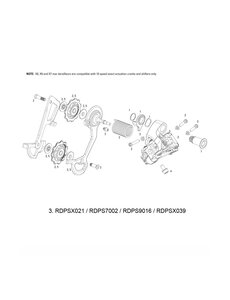  Sram Spare - Rear Derailleur B-Screw and Limit Screw Kit X9 Type 2 / 2011X9 10 Speed: