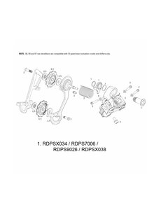  Sram Spare - Rear Derailleur Hanger Bolt Kit X0 Silver 10 Speed: