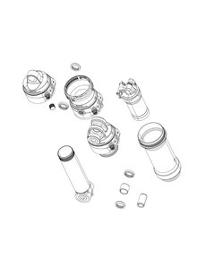  RockShox Rear Shock High-Flow Damper Piston Assembly - C2 Tune Shims (Required) Sold Separately - Super Deluxe C1+/Super Deluxe Flight Attendant C1+ (2023+):