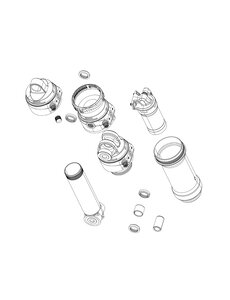  SRAM Rear Shock Tune Assembly (Inlcludes Shims For Compression Tune Configurations) - Deluxe Air (C1), 2023+: