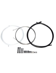  SRAM Shift Cable Kit,Black 4mm SlickWire 1X (incl 2300mm x1.1mm SlickWire cable, 2000x4mm SRAM housing),MTB and Road BLCK 4MM