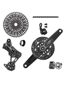  SRAM - X0 T-Type Eagle E-Mtb 104Bcd Transmission Axs Groupset (Rd W/Battery/Charger/Cord, Ec Pod Ult, Cr 104Bcd T-Type 34T,Clip-On Guard, Cn 126L, Cs Xs-1295 10-52T) – Cranks Not Included 2023:  36T