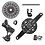 SRAM - X0 T-Type Eagle E-Mtb 104Bcd Transmission Axs Groupset (Rd W/Battery/Charger/Cord, Ec Pod Ult, Cr 104Bcd T-Type 34T,Clip-On Guard, Cn 126L, Cs Xs-1295 10-52T) – Cranks Not Included 2023:  36T
