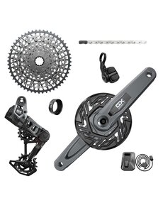  SRAM GX T-Type Eagle E-MTB Transmission AXS Groupset (RD w/Battery/Charger/Cord, EC POD, FC GX Bosch ISIS 160 w/cap, CR T-Type 36T,Clip-on Guard, CN 126l, CS XS-1275 10-52t):  160MM