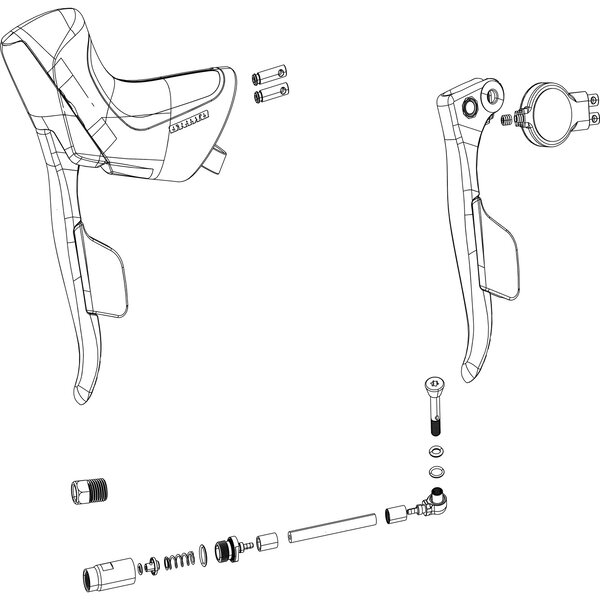 SRAM Spare - ED Exhange Kit Shifter And Brake Force Etap AXS D1 Disc Left (Including Hood):