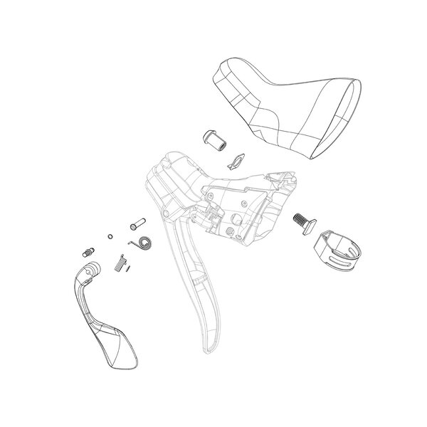 Sram Spare - Shifter Clamp Kit Red 13/22/Force22/Rival22/700 Ergodynamic and Hydraulic RoadShifter Pair: