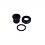 Sram Spare - Crank Arm Bolt Kit Self Extracting M15/M22 GXP Black: BLACK