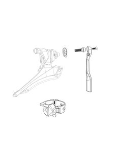  SRAM Front Derailleur Spare Parts Kit Red AXS (Includes Limit Screws, Wedges Standard, Thin, Large And Fixation Bolt With Washer):