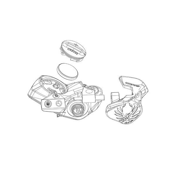 SRAM Electronic Controller Pod AXS Ultimate Lever Caps Kit For Bolt On Controller (Including 2 Concave And 2 Convex Lever Caps And Bolts):