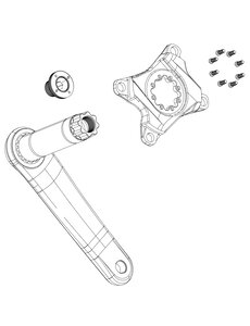  SRAM Pedal Assist T-Type Chainring Clip On Guard Unisize 38T/36T/34T 2023:  38T/36T/34T