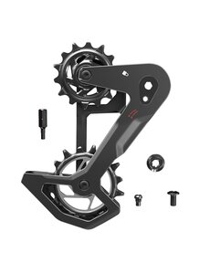  SRAM Rear Derailleur Cage Kit Carbon T-Type Eagle AXS Without Damper (Replacement Outer And Inner Cages, Bit Driver Hex3, Including Pulleys):