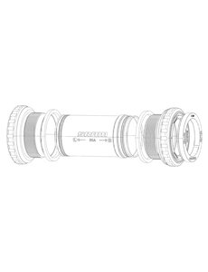  Sram Spare - Bottom Bracket Preload Adjuster Kit Dub (Including Screw, Outerring And 2 Innerrings Non-Flanged & Flanged (Flanged Compatible With Xx1 And X01 Dub Cranks, Except For Fat):