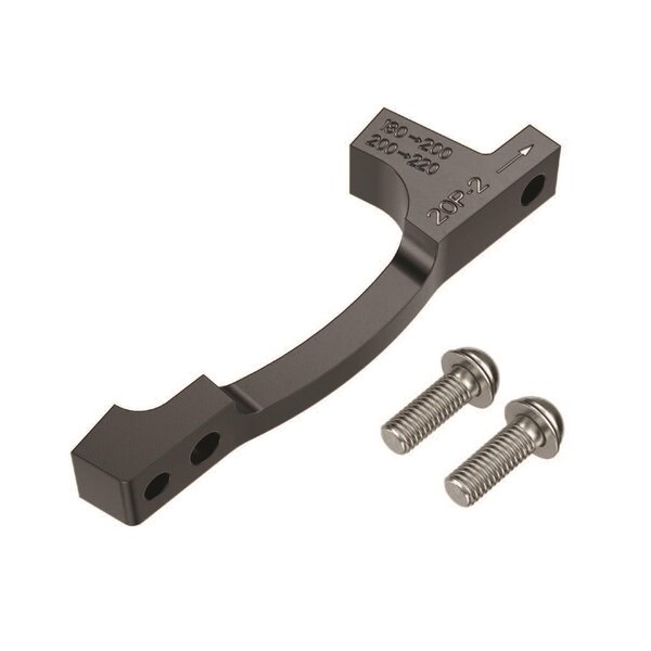 SRAM Post Bracket - 20 P 2 (For Use With 200mm And 220mm Rotors Only)  (180 To 200 Or 200 To 220), Includes Stainless Bracket Mounting Bolts: