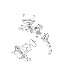 SRAM Post Bracket - 20 P 2 (For Use With 200mm And 220mm Rotors Only) (180 To 200 Or 200 To 220), Includes Titanium Bracket Mounting Bolts: