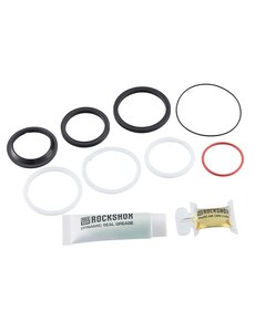  ROCKSHOX 50HR SERVICE KIT (INCLUDES AIR CAN SEALS, PISTON SEAL, GLIDE RINGS)-DELUXE/SUPER DELUX (2017): BLACK