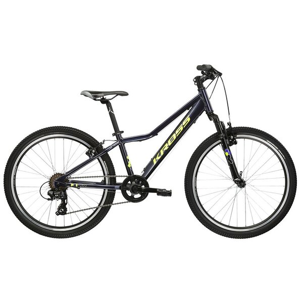 Kross Hexagon Jr 1.0 SR Boys Bike  Navy/Yellow 24w For 8 to 12 years (Height  130–145 cm)