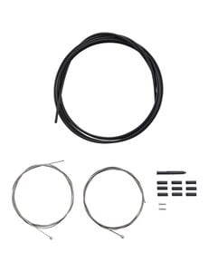 Shimano Shimano MTB gear cable set with stainless steel inner wire, black Black